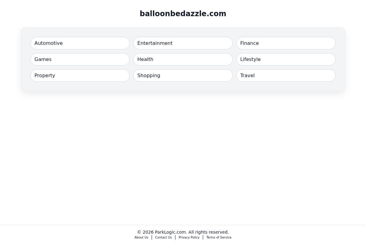 balloonbedazzle.com homepage screenshot