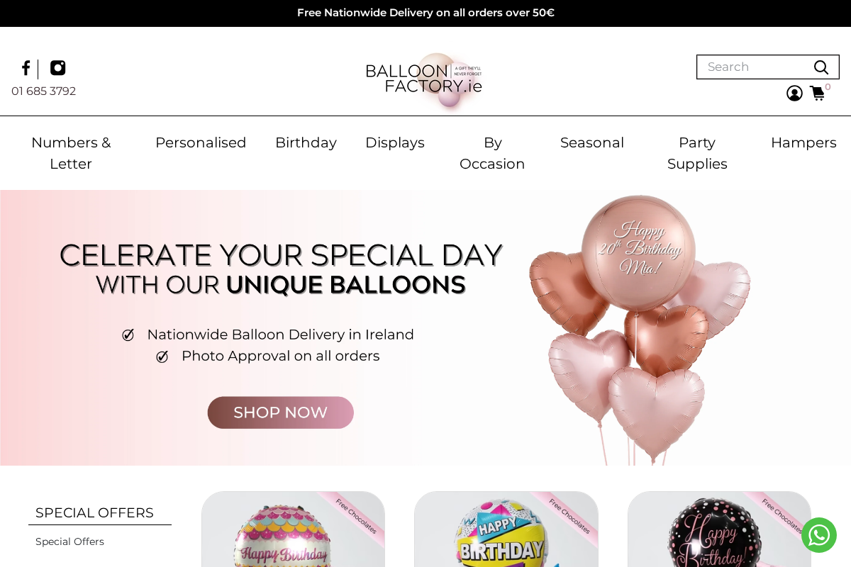 Balloonfactory homepage screenshot
