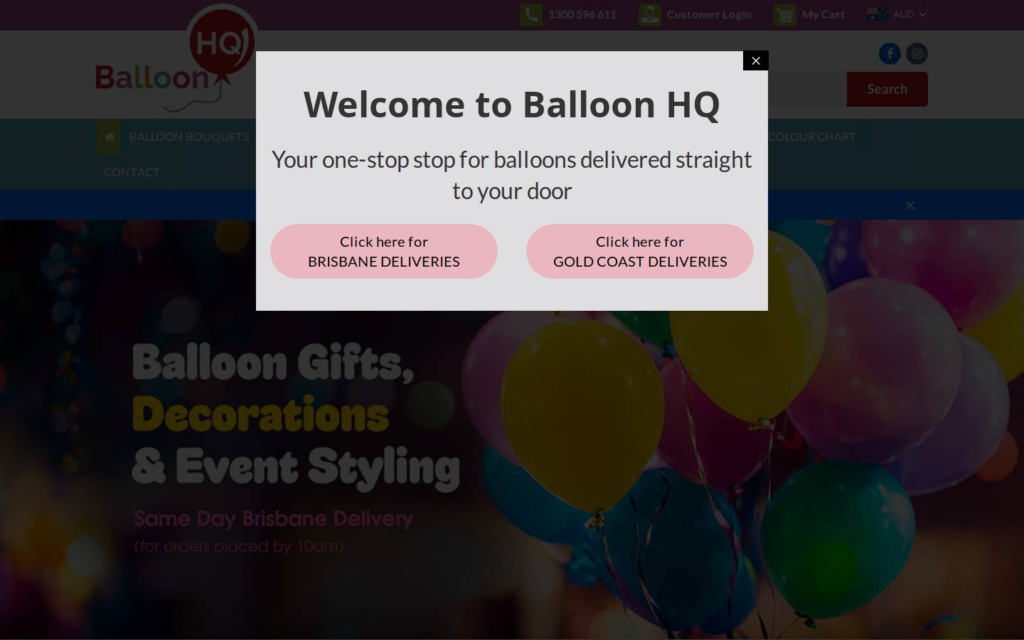 balloonhq.com.au homepage screenshot