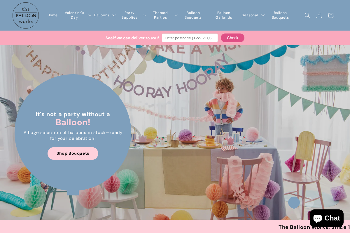 Balloonworks homepage screenshot
