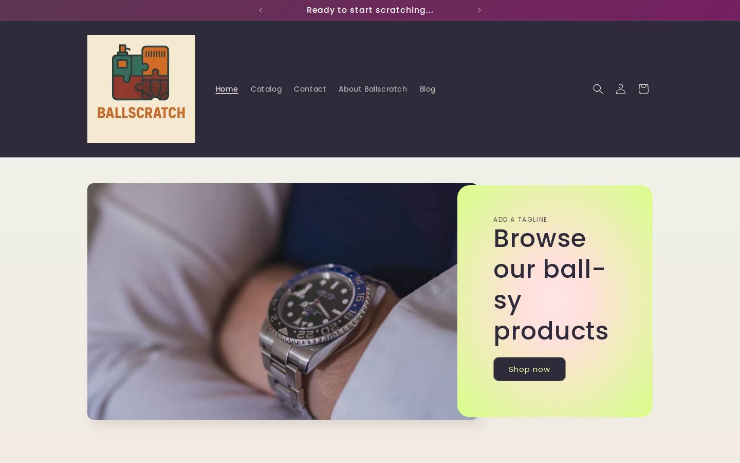 ballscratch.com homepage screenshot