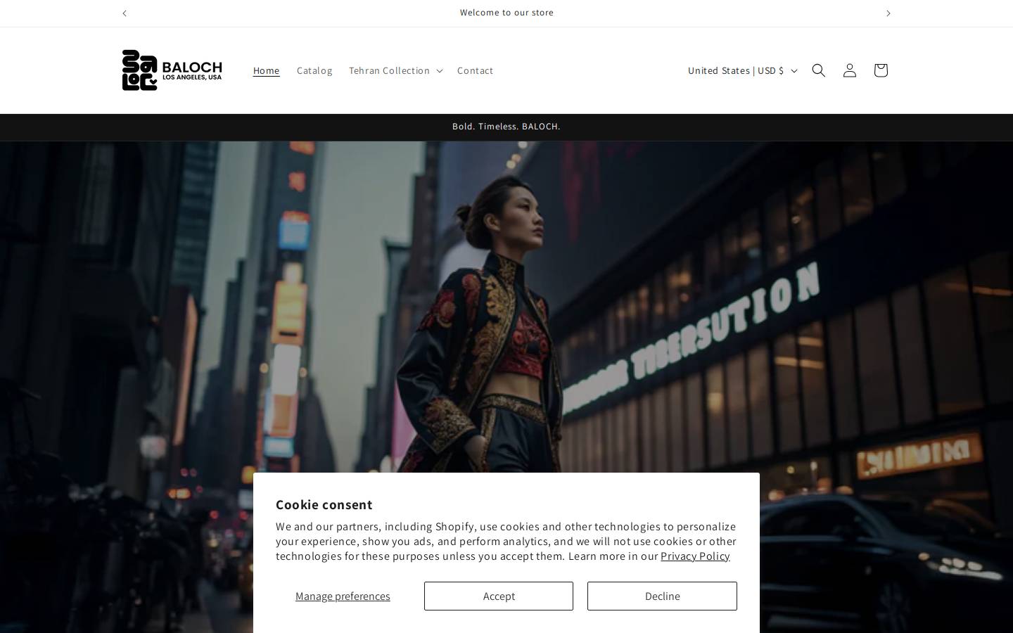 balochstyle.com homepage screenshot