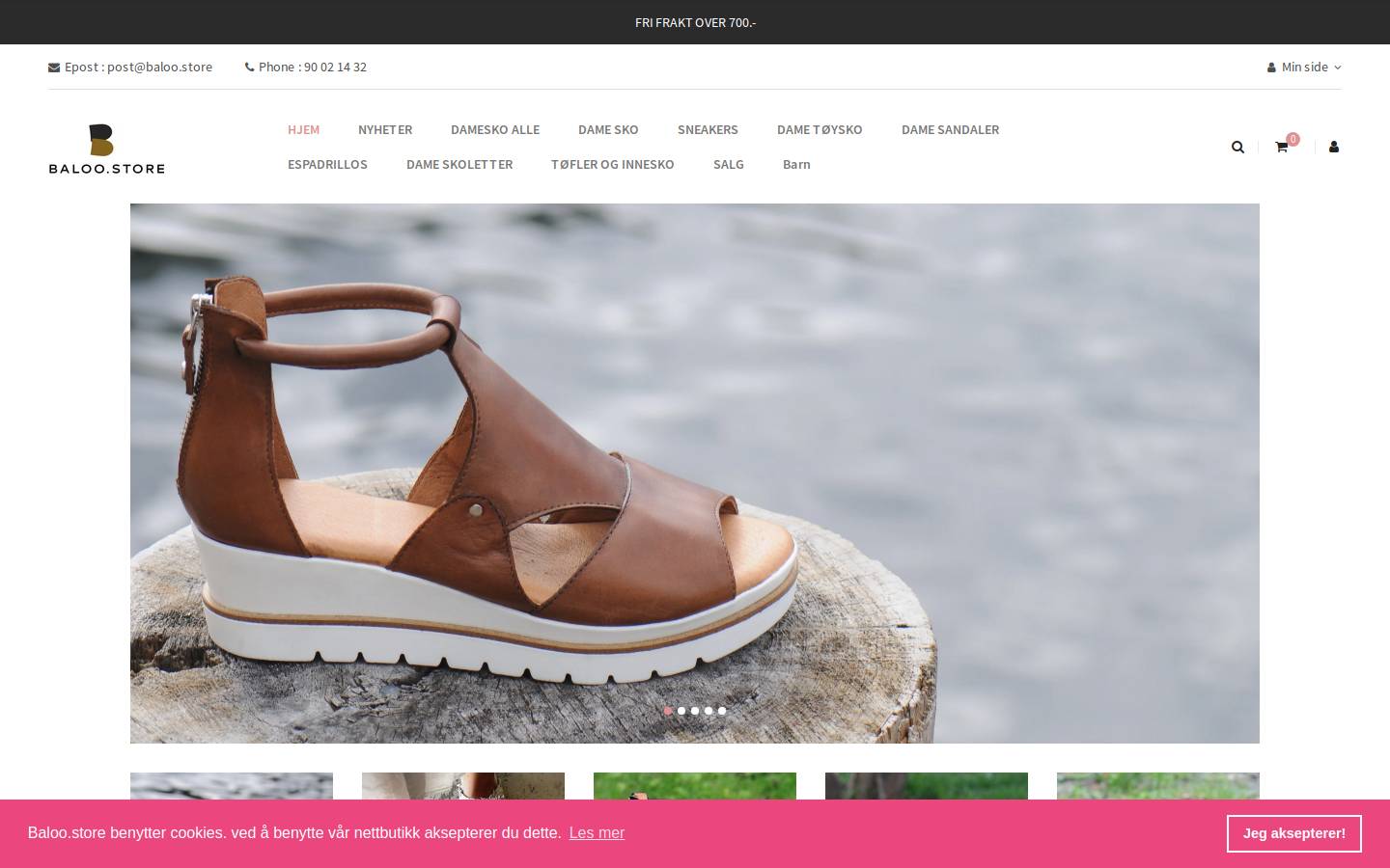 Baloo homepage screenshot
