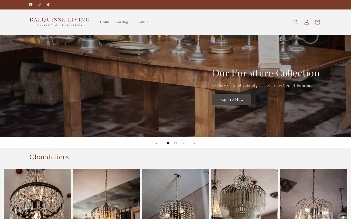 balquisse-living.com homepage screenshot