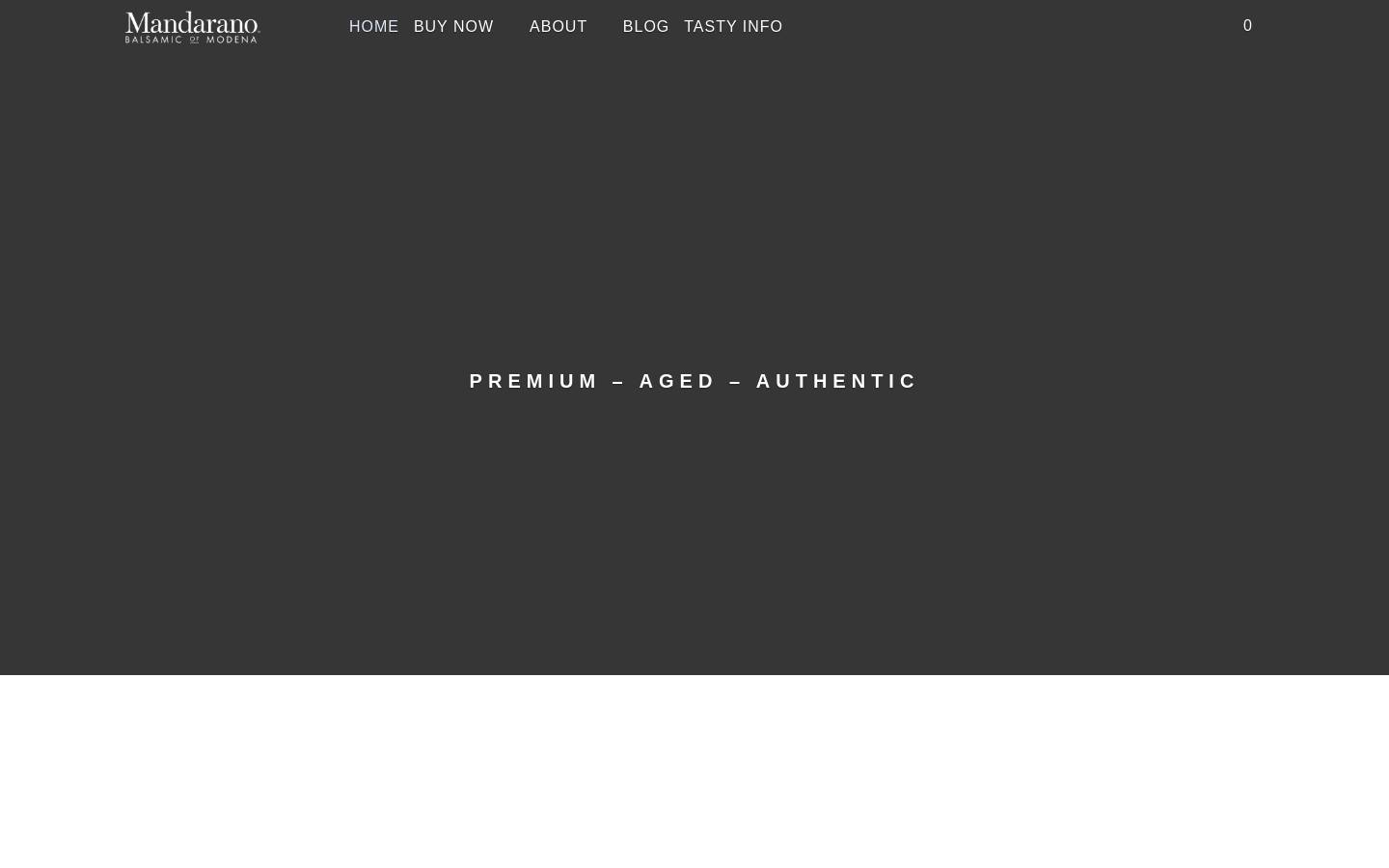 balsamicsauce.com homepage screenshot