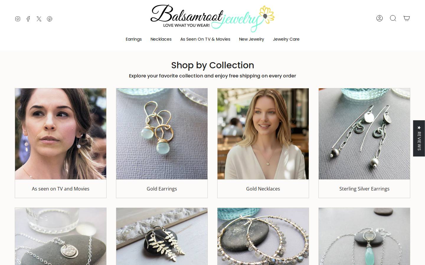 balsamrootjewelry.com homepage screenshot