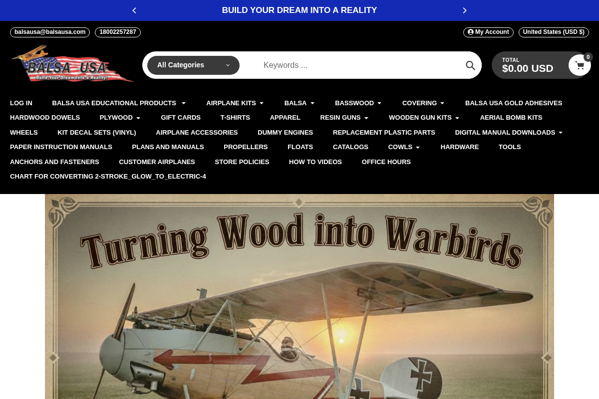 Balsa USA homepage screenshot