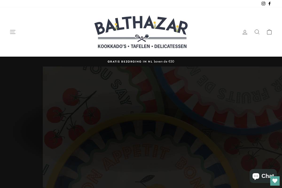 balthazarkookwinkel.shop homepage screenshot