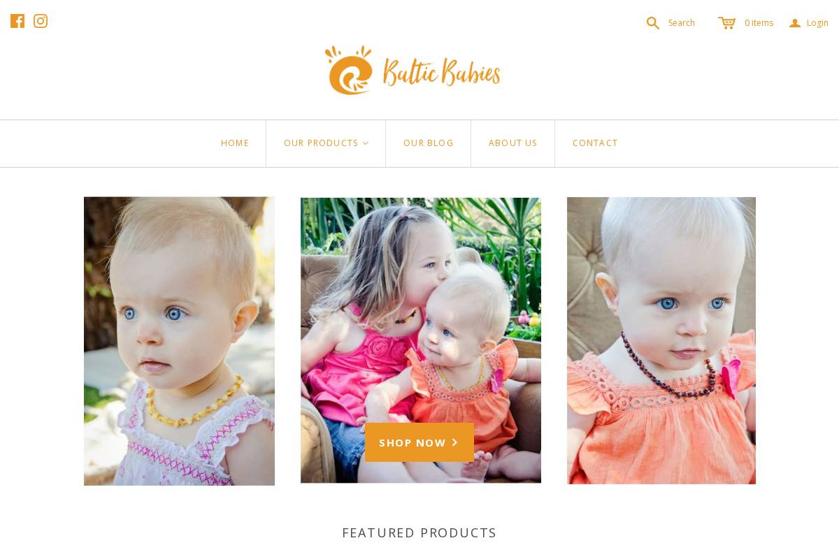 balticbabies.com.au homepage screenshot