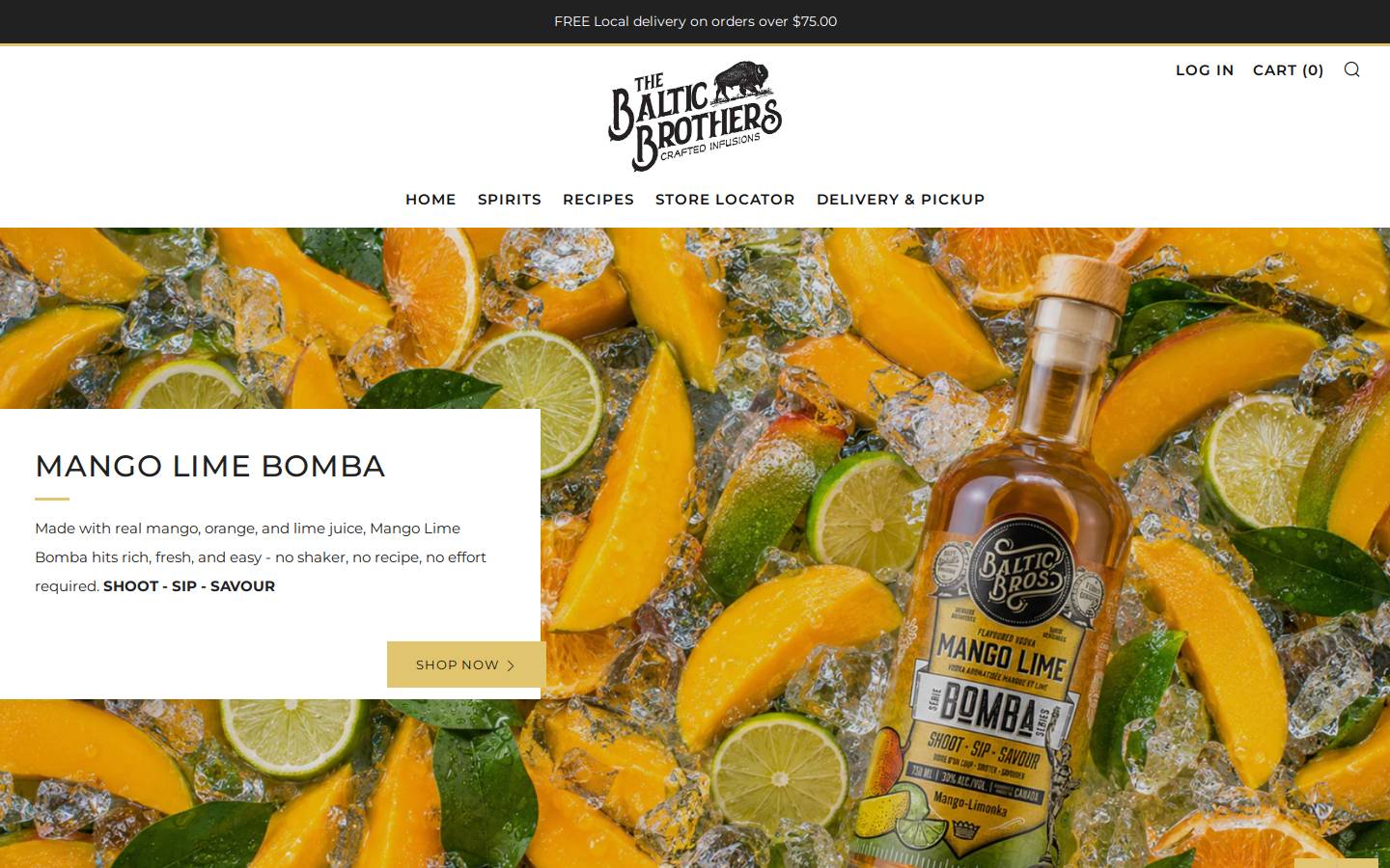balticbros.com homepage screenshot