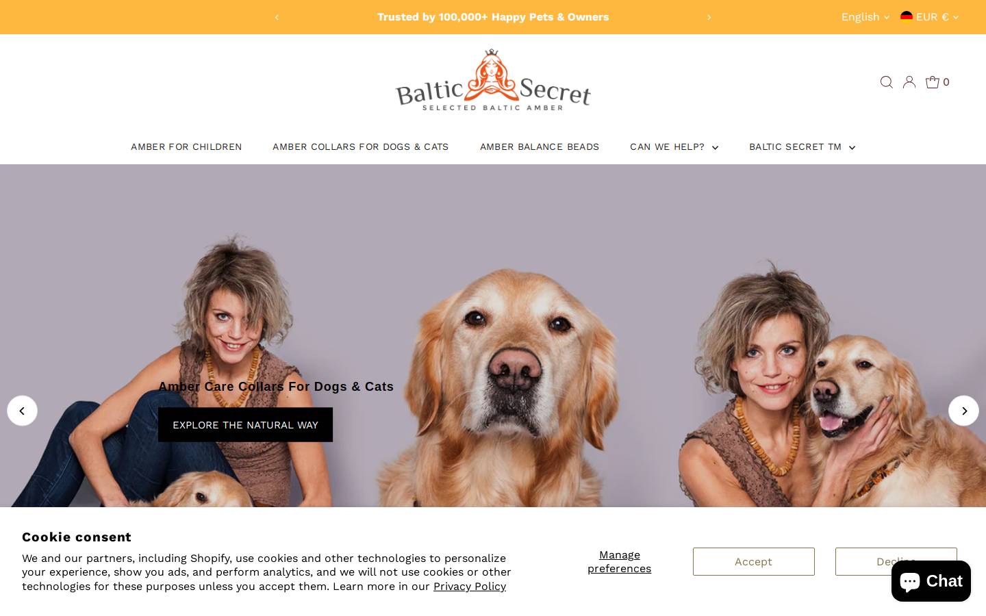 balticsecret.com homepage screenshot