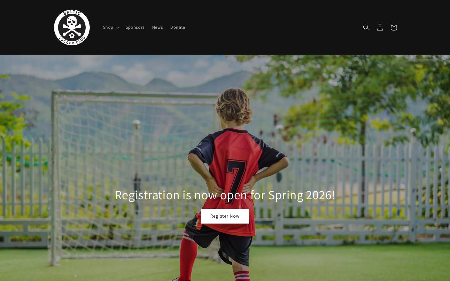 Balticsoccer homepage screenshot