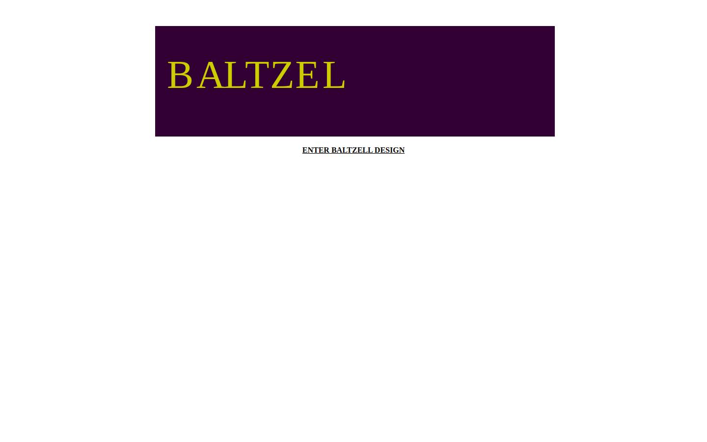 baltzelldesign.com homepage screenshot