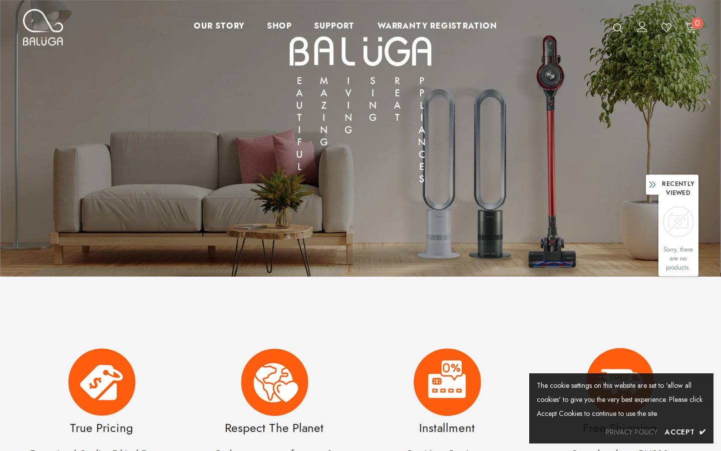 balugaliving.com homepage screenshot