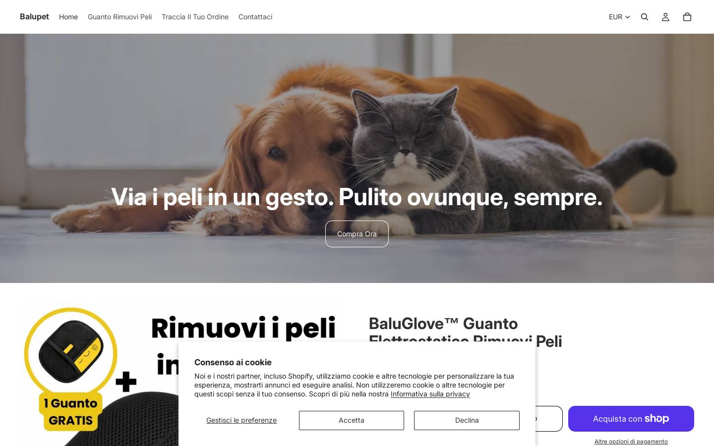 balupets.com homepage screenshot