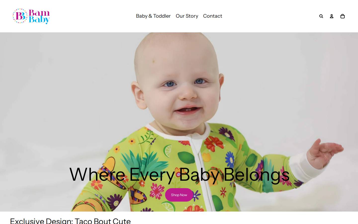 bambabyshop.com homepage screenshot