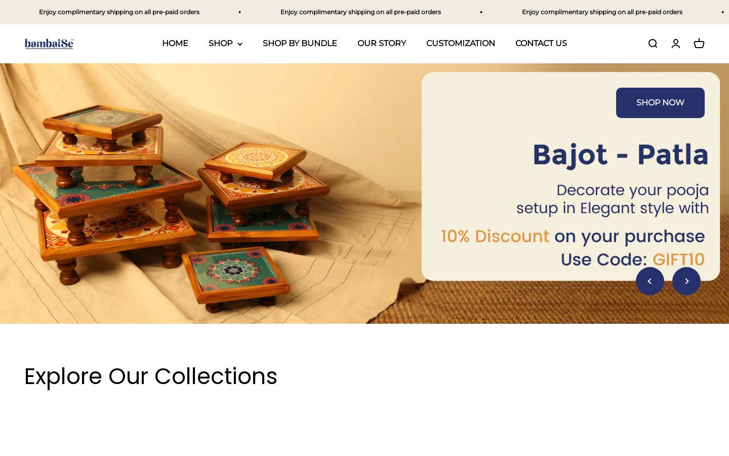 bambaise.com homepage screenshot