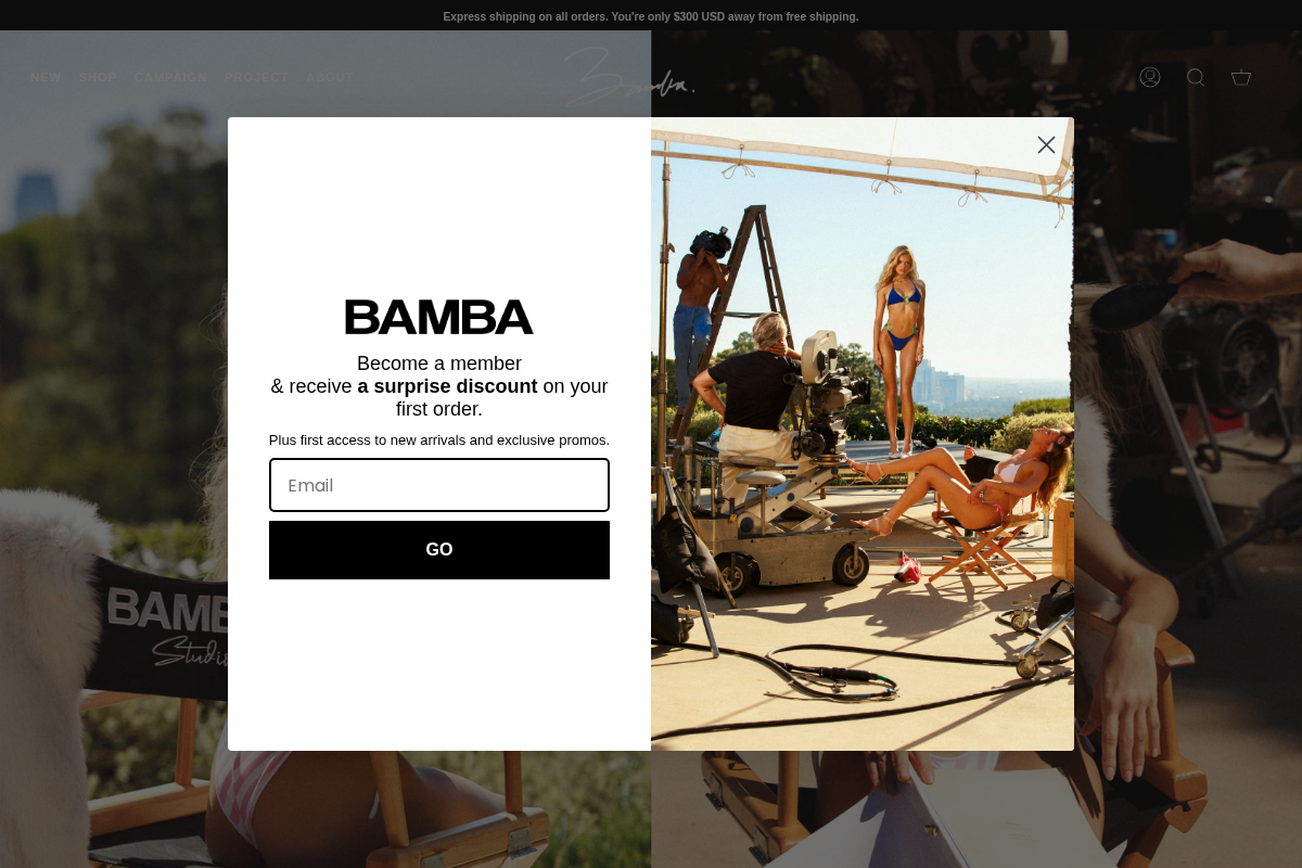 BĀMBA SWIM AUS homepage screenshot