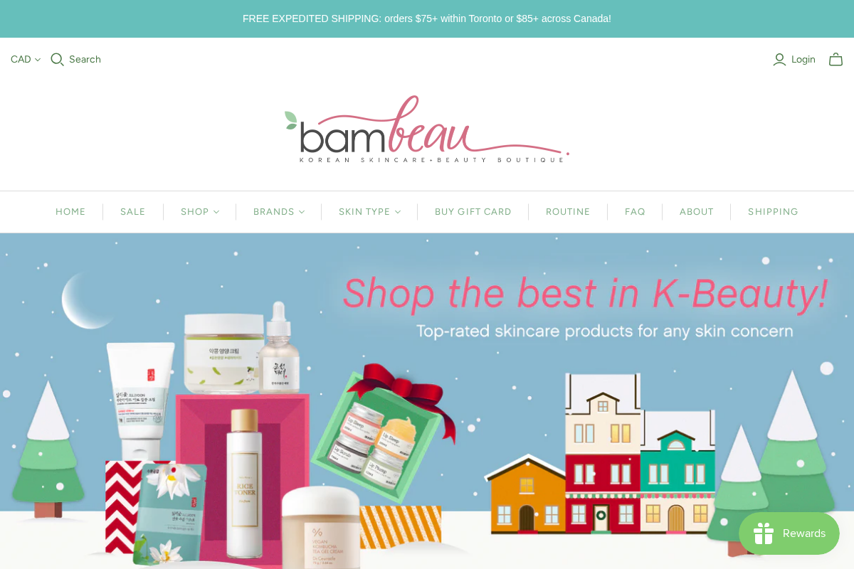 bambeau. homepage screenshot