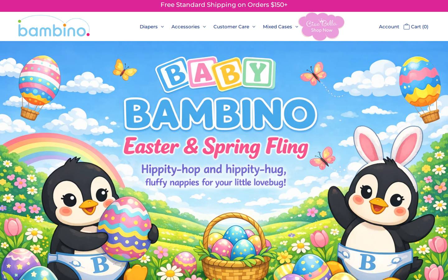 bambinodiaper.com homepage screenshot