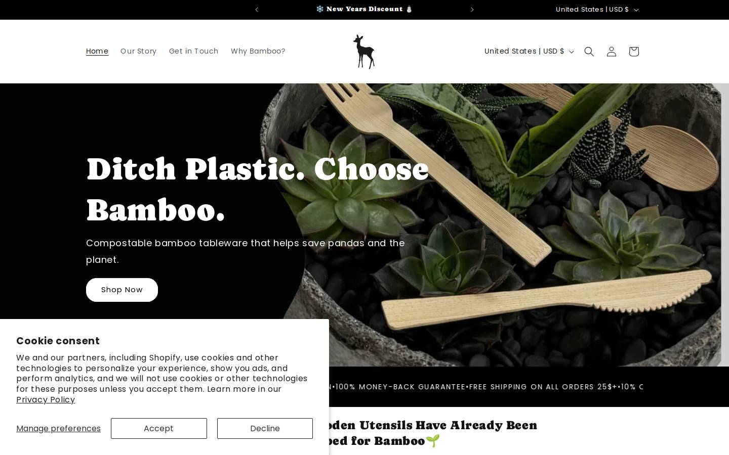 bambis.store homepage screenshot
