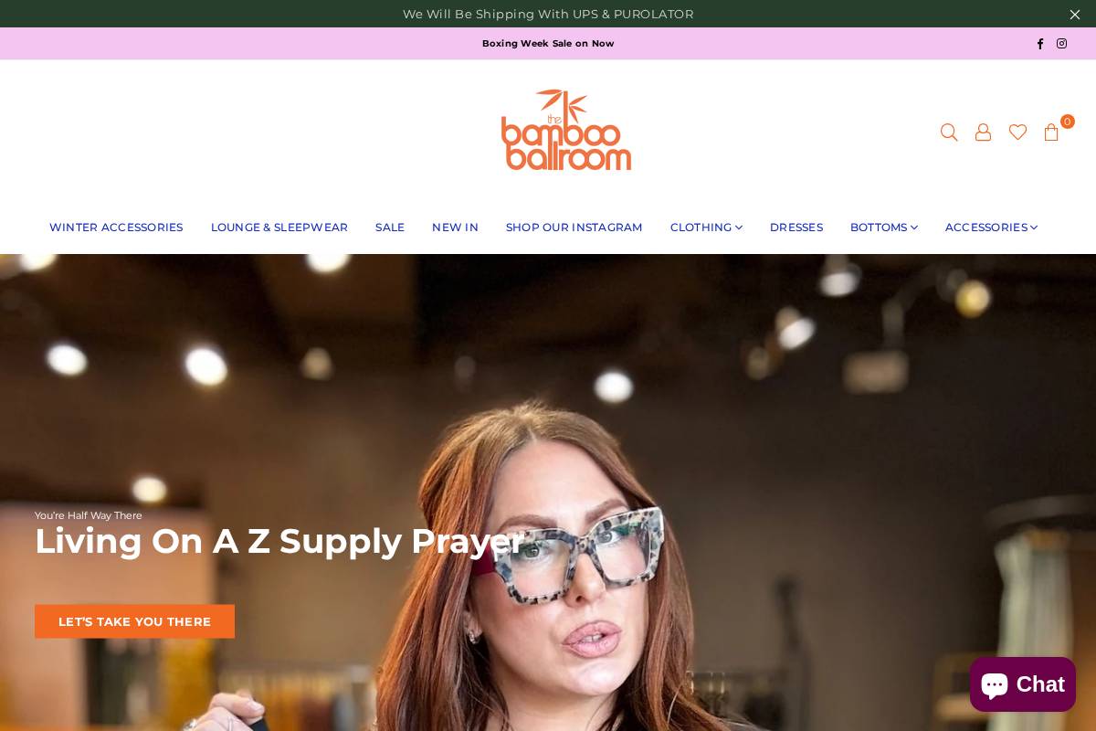 bambooballroom.ca homepage screenshot