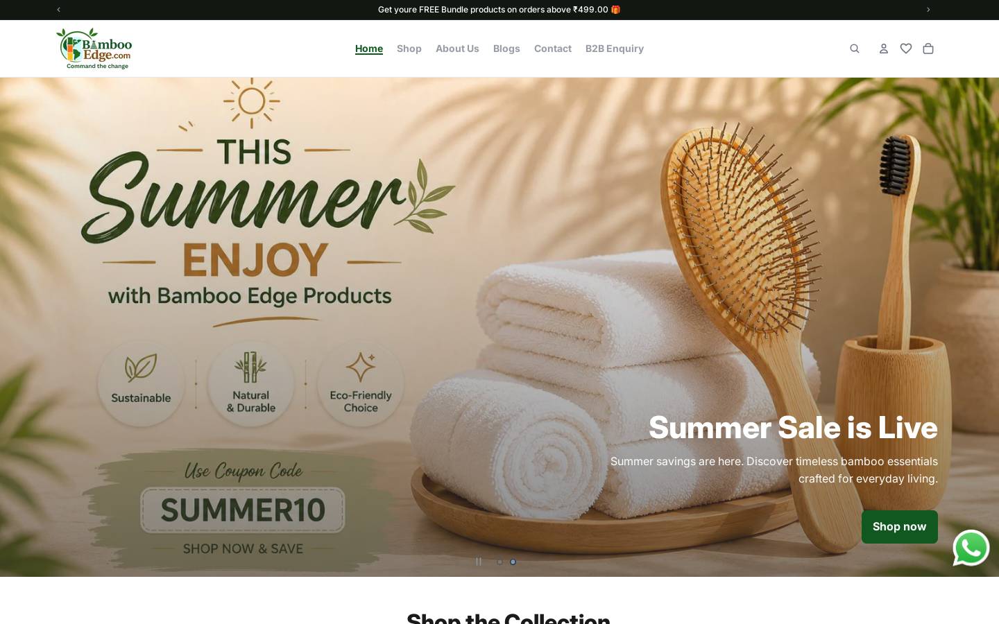 bambooedge.com homepage screenshot