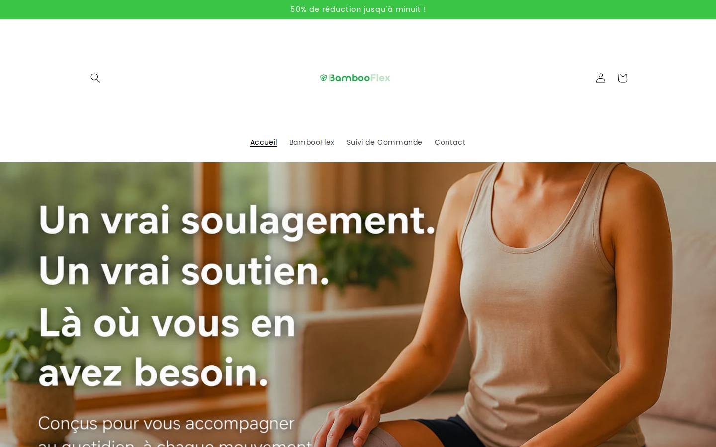 bambooflex.fr homepage screenshot