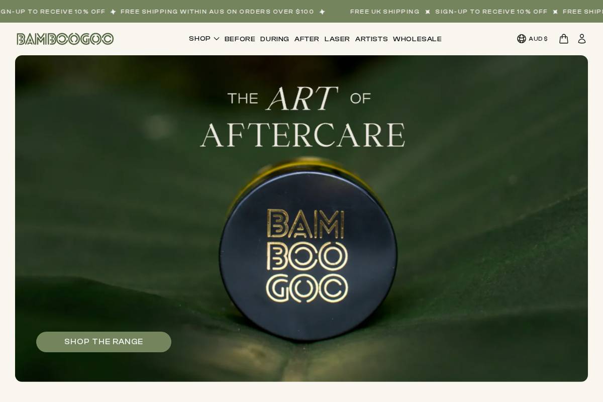 bamboogoo.com homepage screenshot
