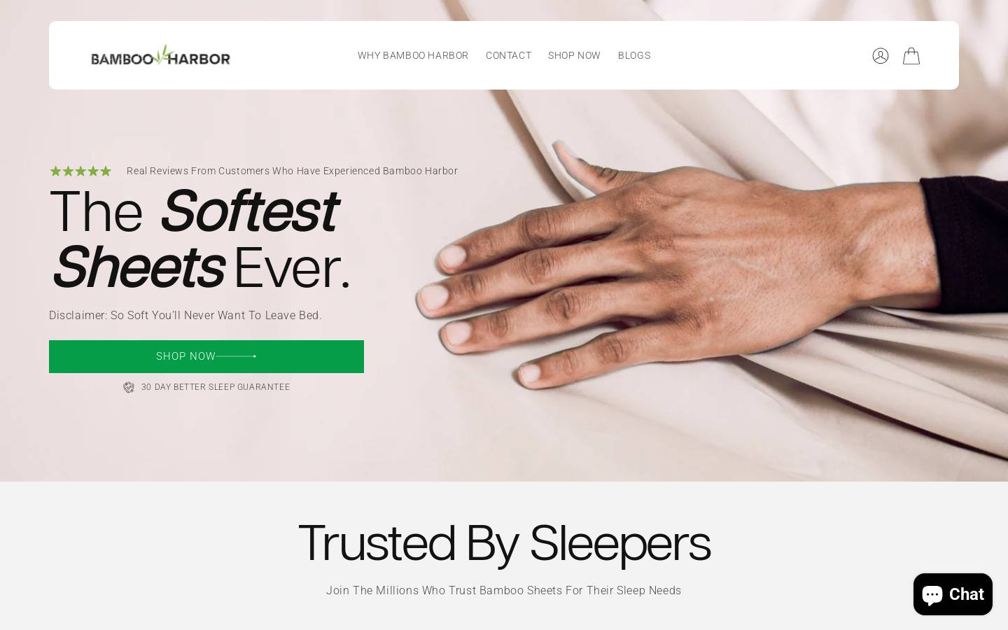 bambooharbor.com homepage screenshot