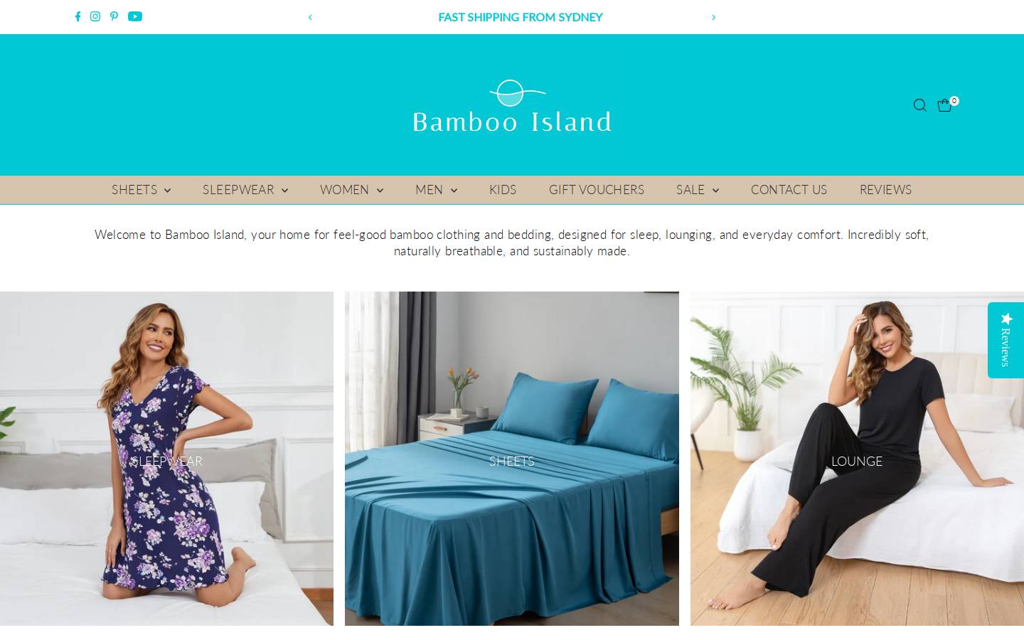 bambooisland.com.au homepage screenshot