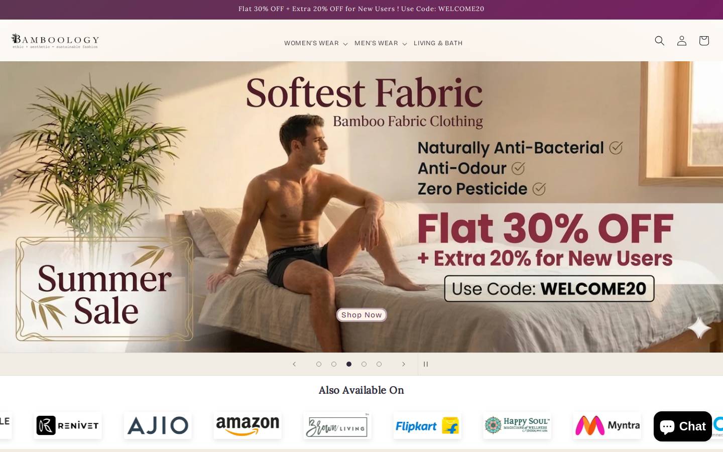 bamboologytrends.com homepage screenshot