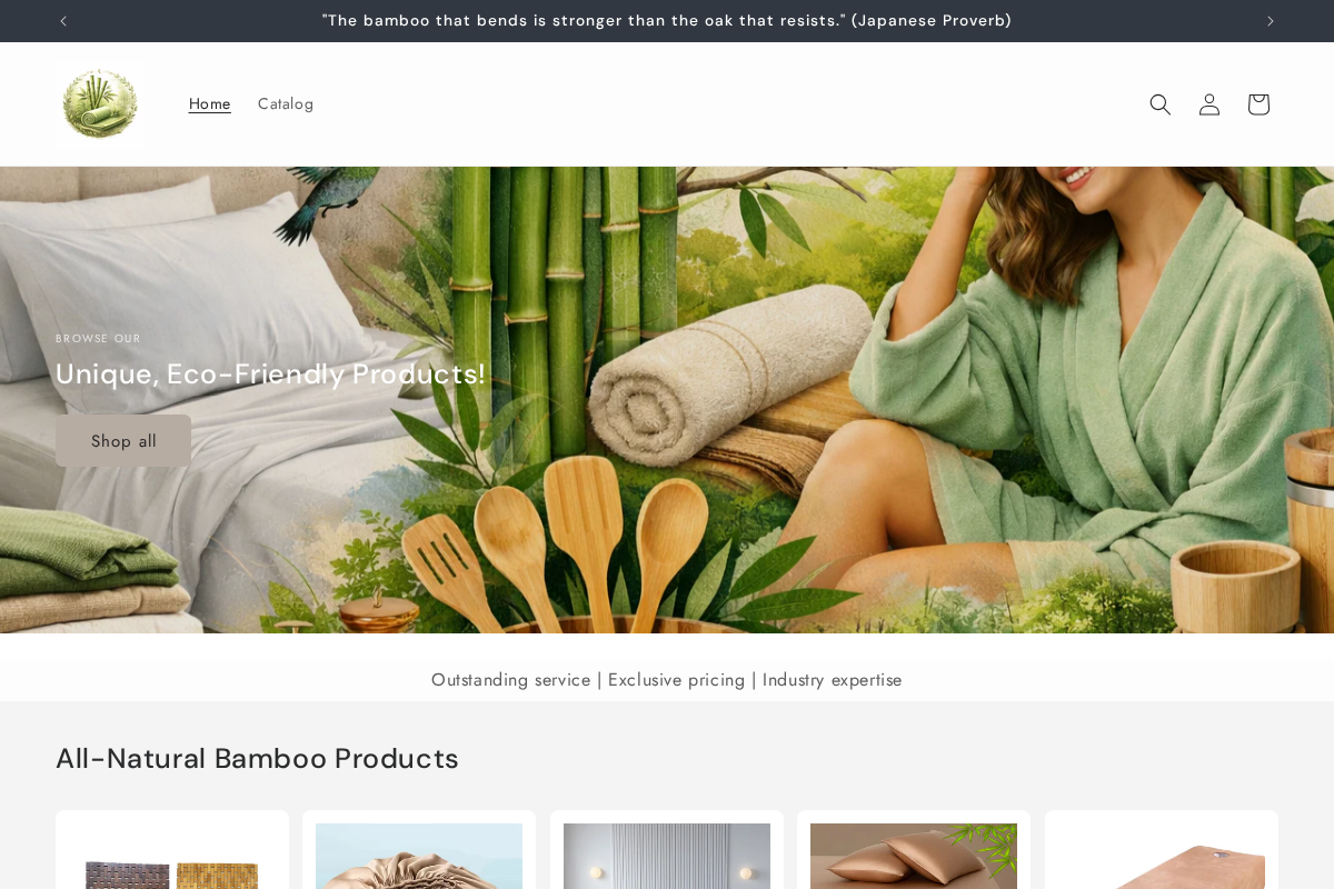 BambooLuxury.online homepage screenshot