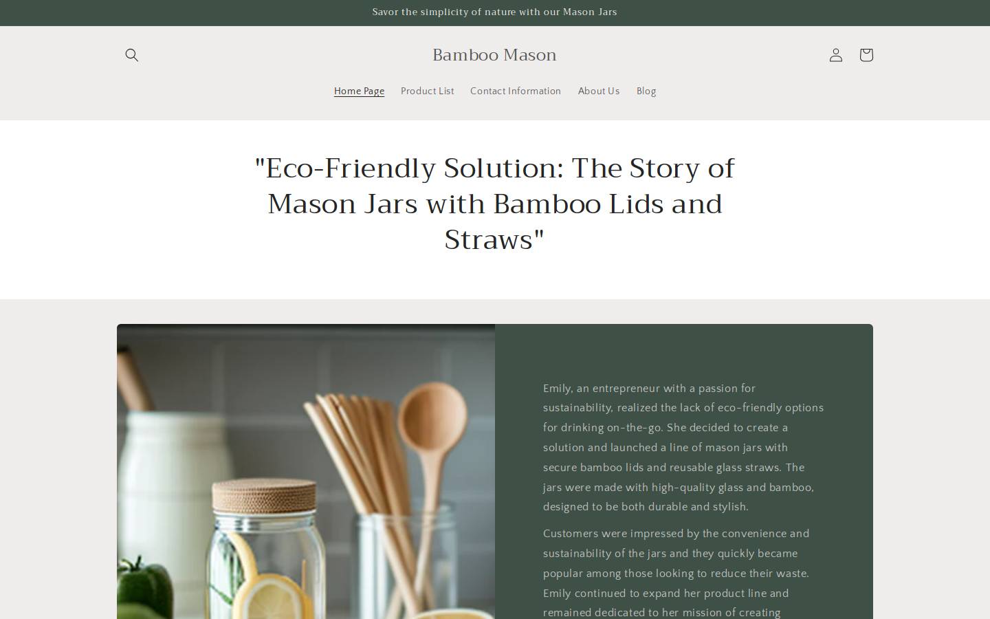 bamboomason.com homepage screenshot