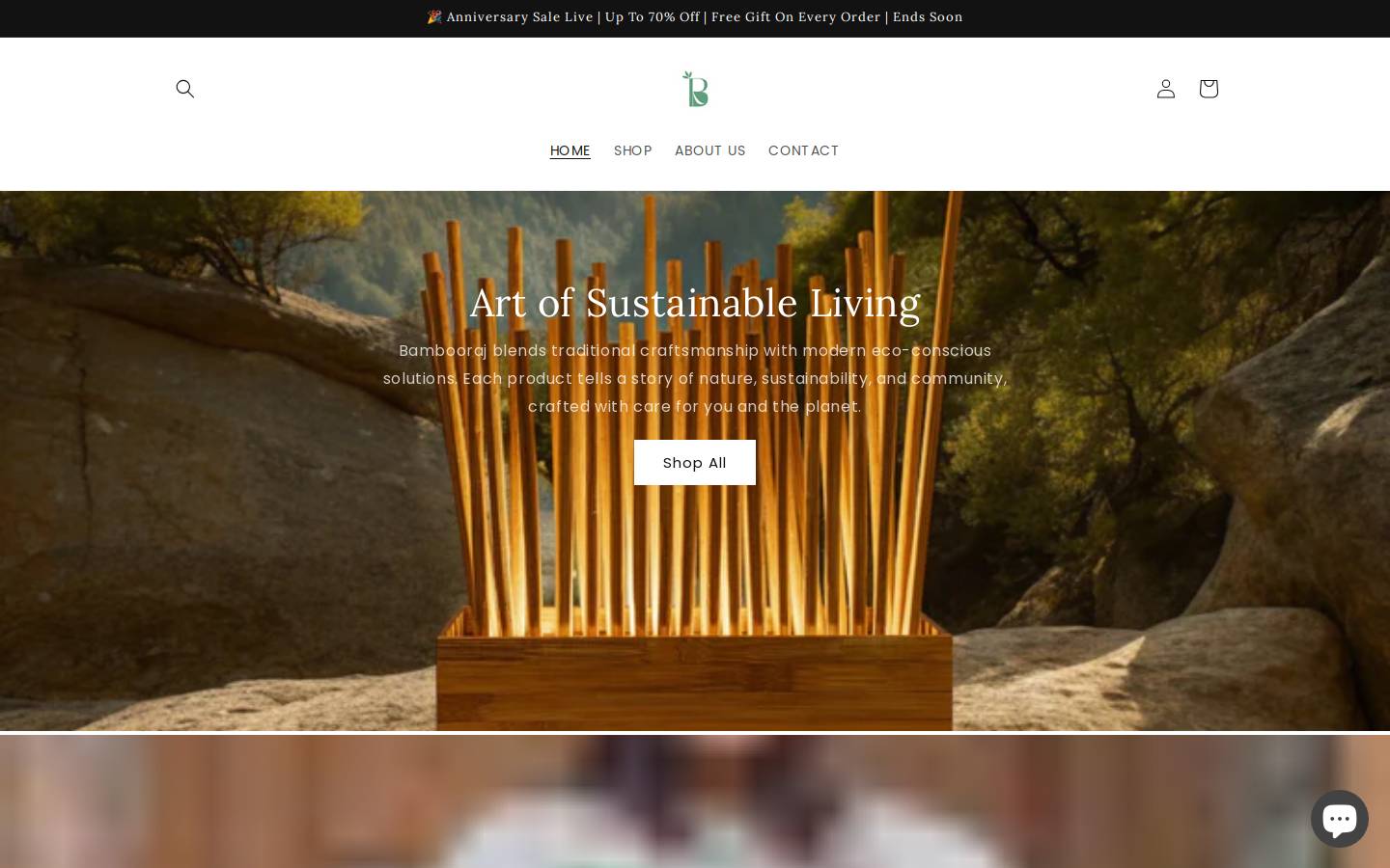 bambooraj.com homepage screenshot