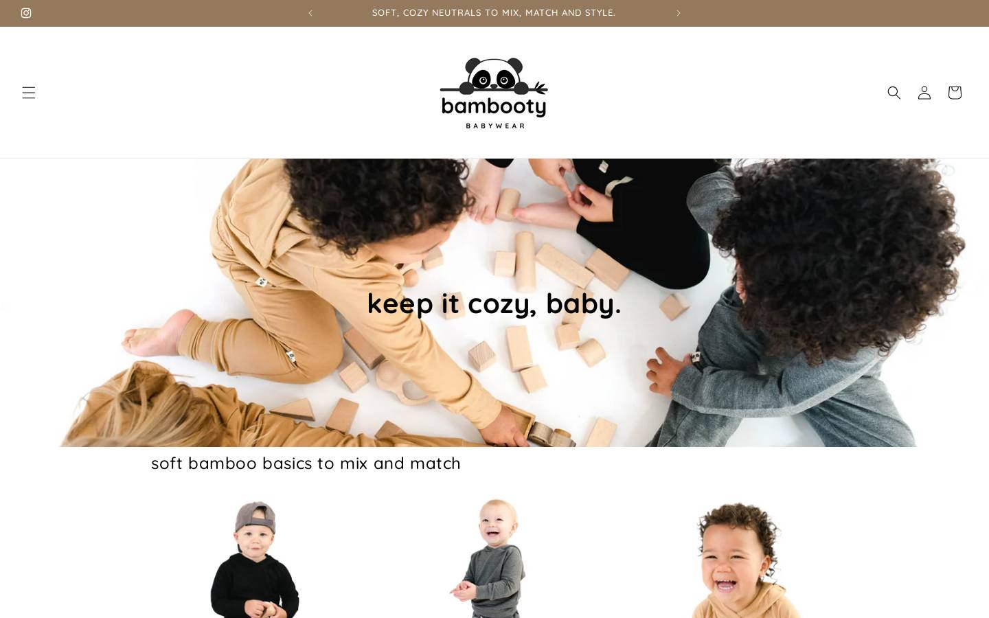 bambootybaby.com homepage screenshot