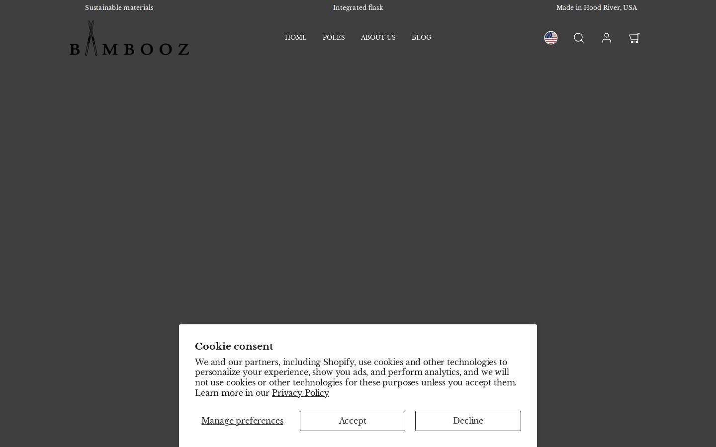 bamboozpoles.com homepage screenshot