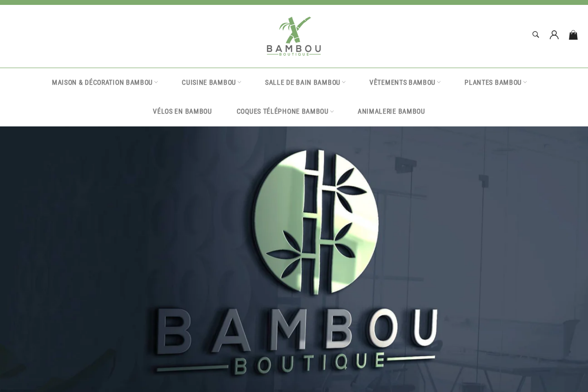 Bambou Boutique homepage screenshot