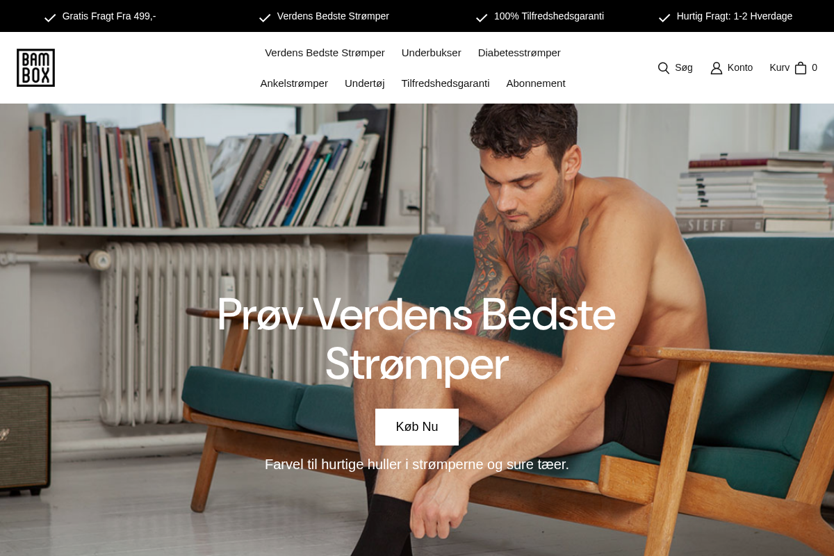 Bambox.dk homepage screenshot