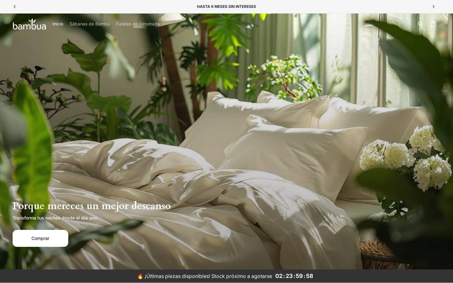 bambuamx.com homepage screenshot