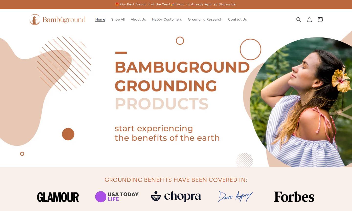 bambuground.com homepage screenshot