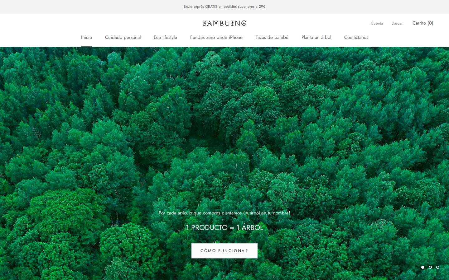 bambuino.com homepage screenshot