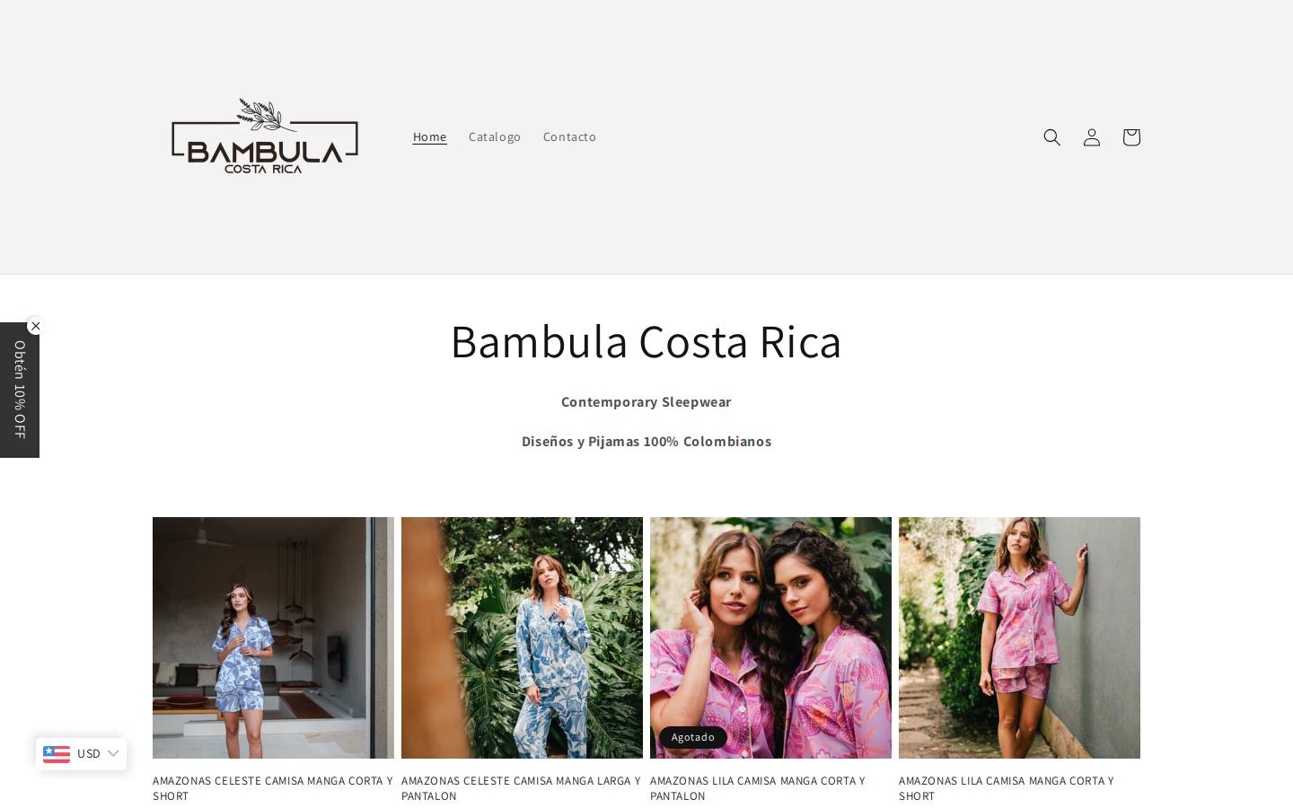bambulacr.com homepage screenshot