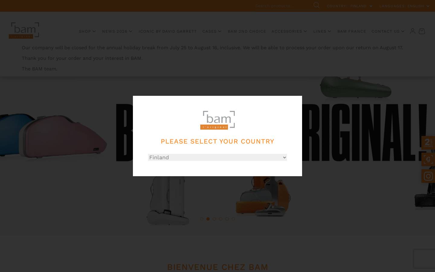 bamcases.com homepage screenshot