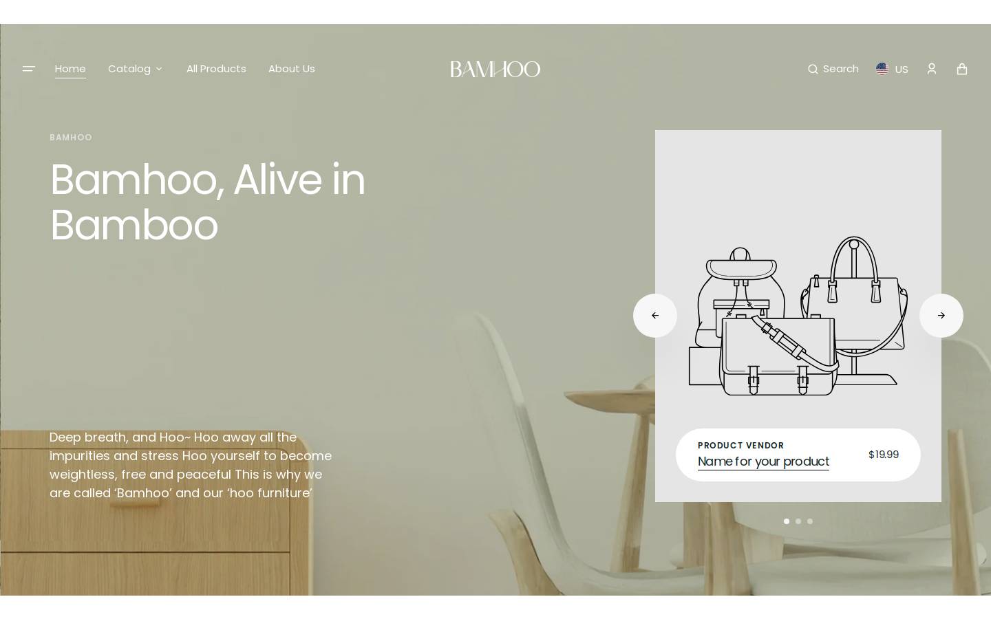 bamhoo.com homepage screenshot