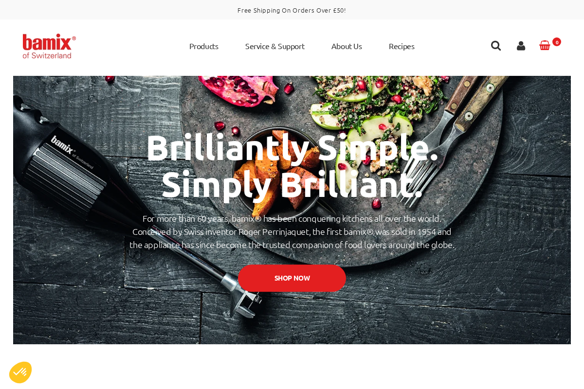 Bamix UK homepage screenshot