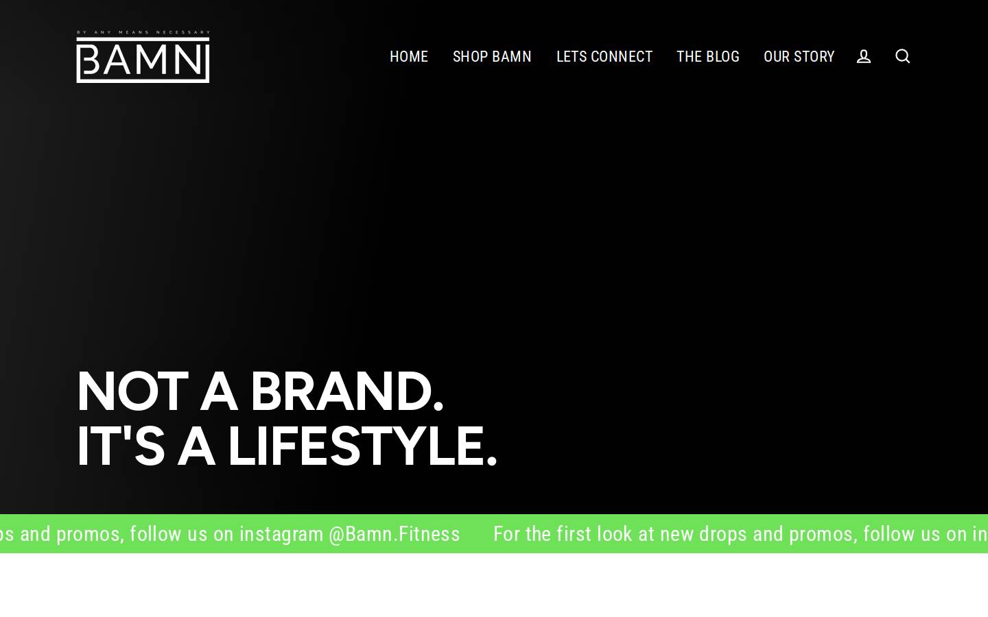 bamnfitness.com homepage screenshot