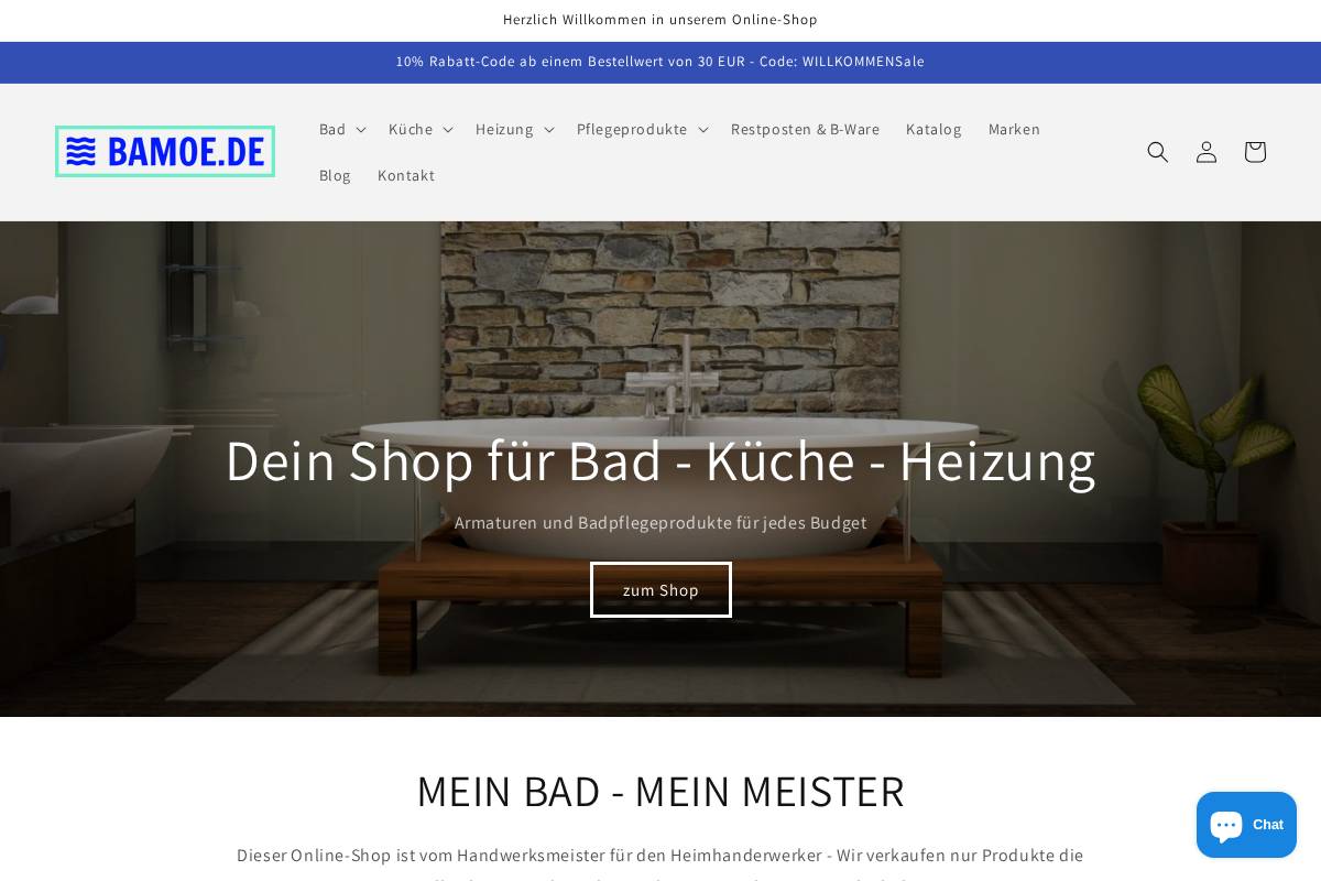 bamoe.de homepage screenshot