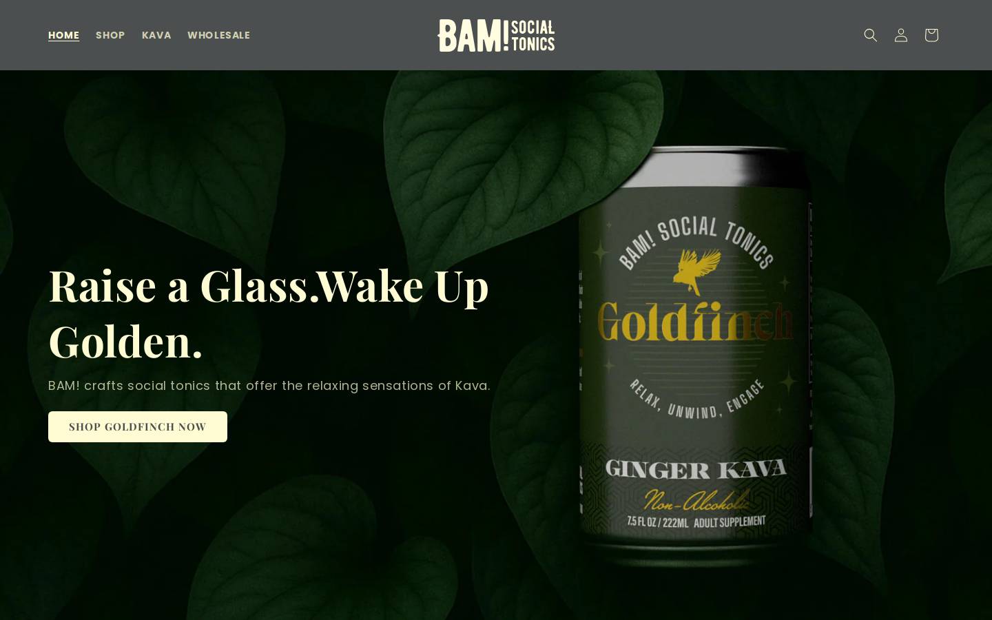 bamsocialtonics.com homepage screenshot