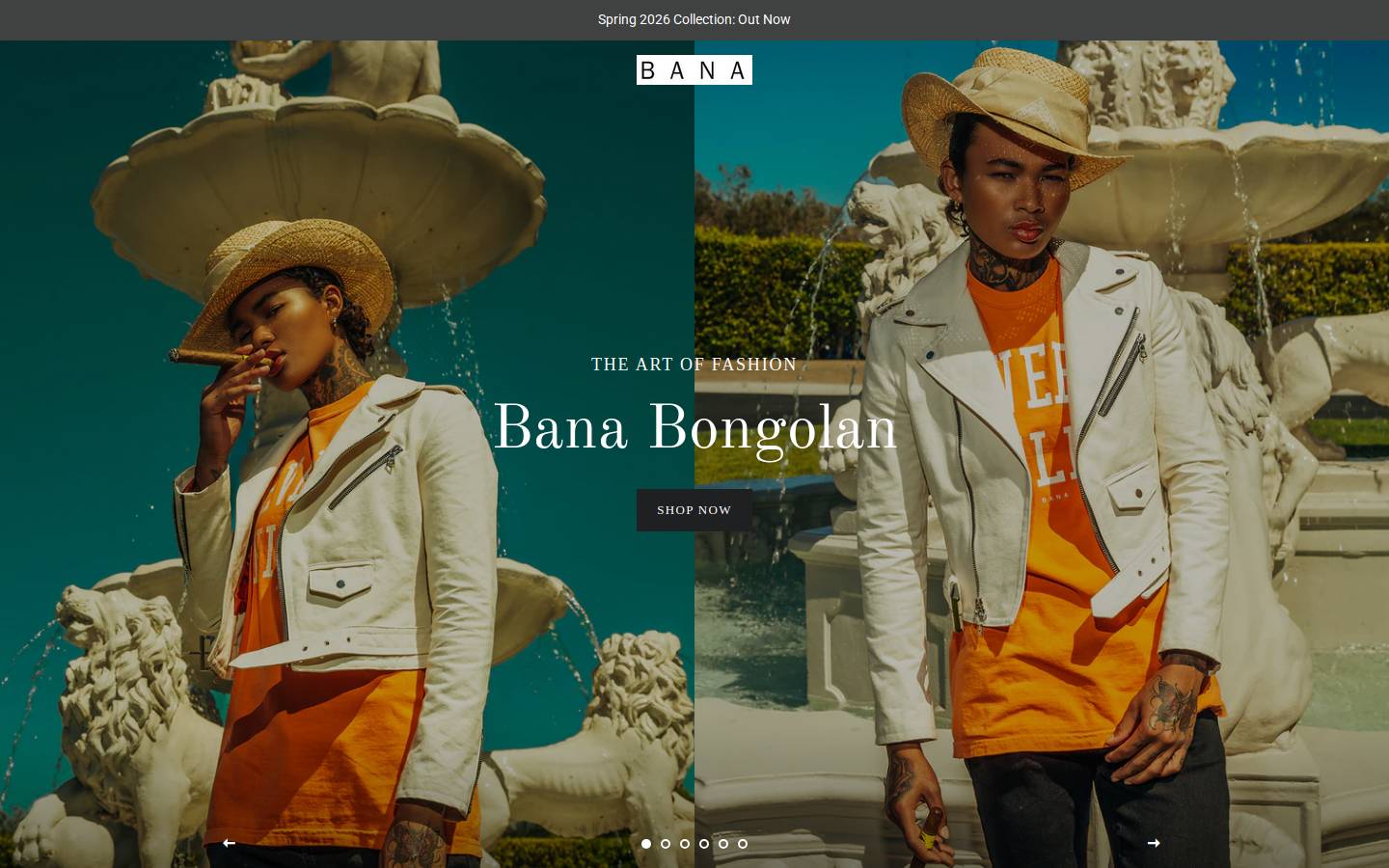 bana.la homepage screenshot